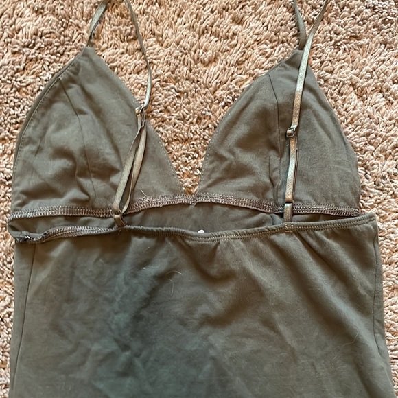 Urban Outfitters-Out from Under-Olive Green Bodysuit - Picture 4 of 6